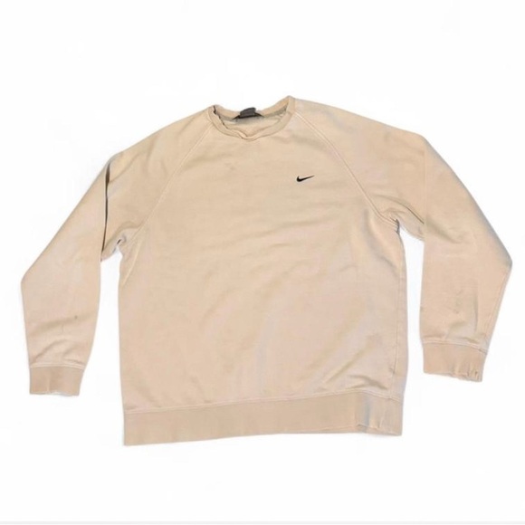 Nike Men's Beige Crewneck Sweater - Picture 1 of 6